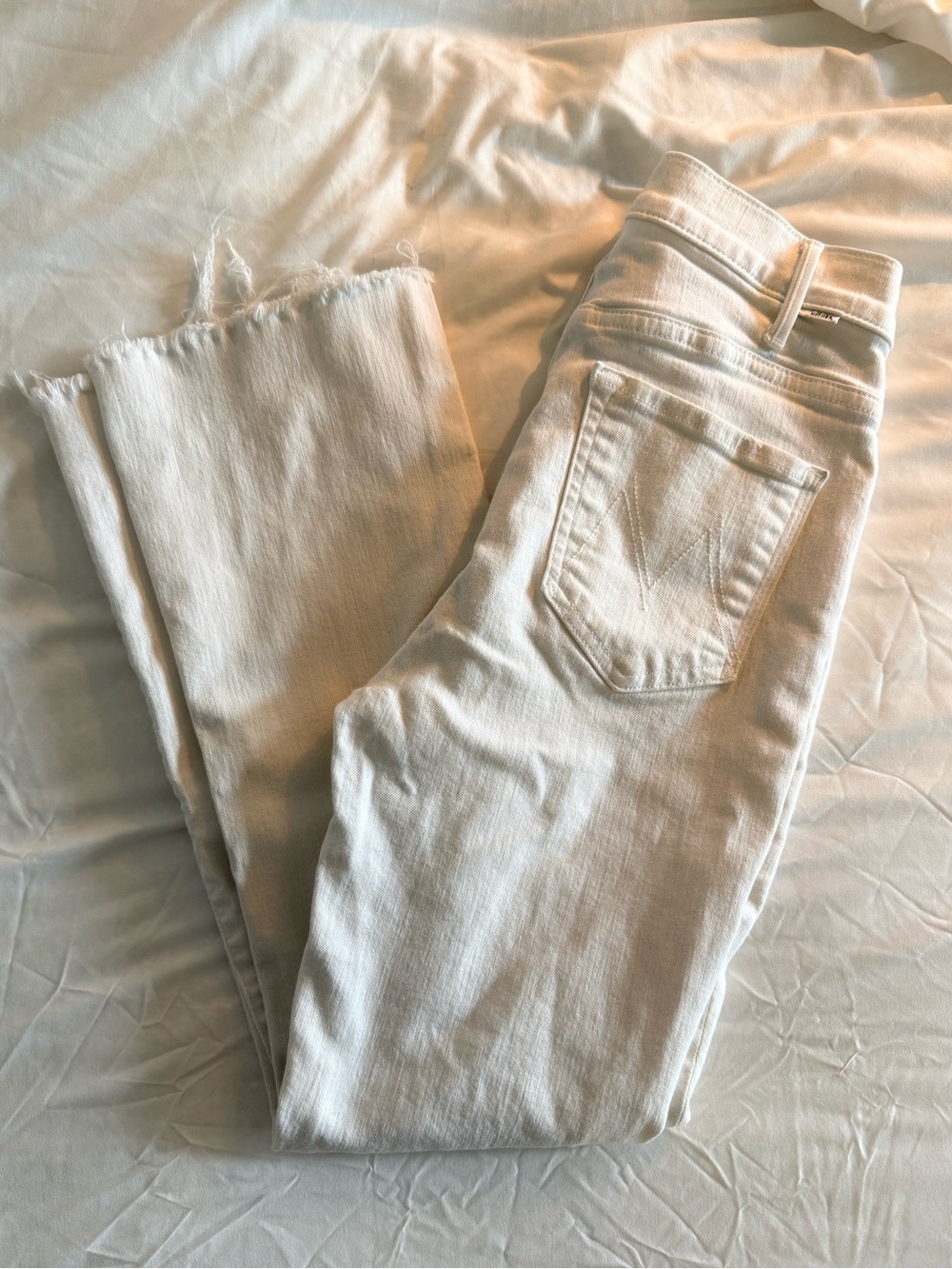 MOTHER Huster Ankle Fray Jeans 27